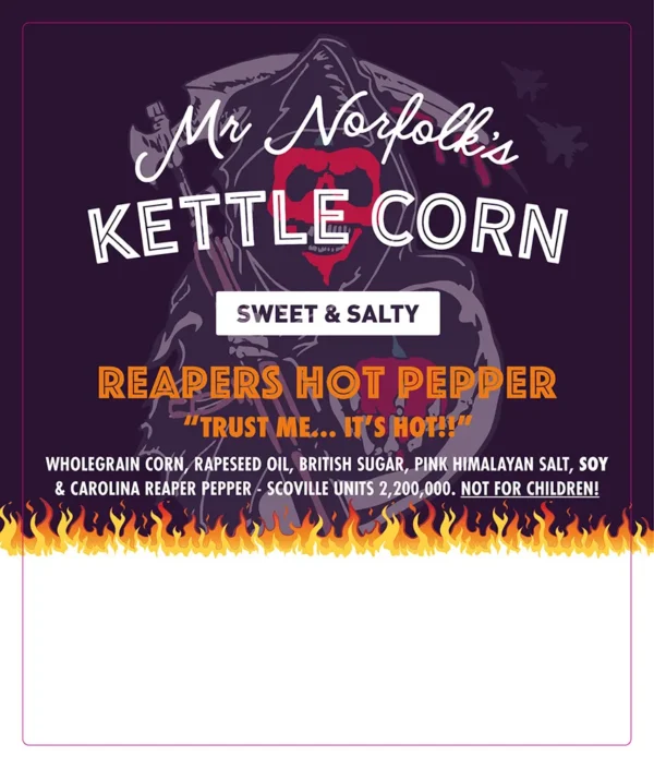 Mr Norfolk's Kettle Corn - Sweet & Salty Reapers Hot Pepper - Image 2